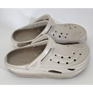 Crocs Tan Off Grid Clogs Shoes Sz 10 Womens 2095 Like New Slides Mules Slingback